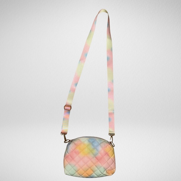 Brand New Ombre Pastel Tie Dye Quilt Style Purse - Crossbody Purse - Picture 1 of 3